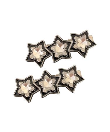 Cute Star Barrettes Clip Hairpin Y2K Girls Ornaments Headdress Hair Accessories Harajuku Barrettes Clip Bangs Hairpin Star Hair Clip Silver Hair Clip