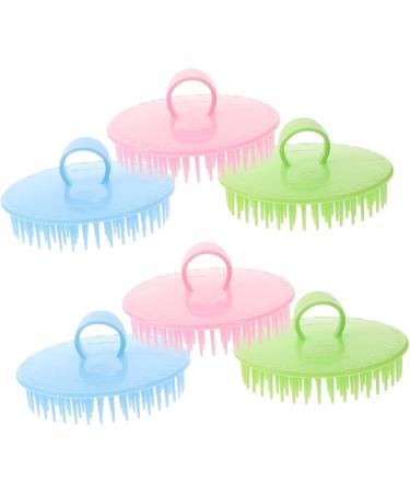 TOVINANNA 12 Shampoo & Scalp Massage Brush - Hair Wash Tool - 2 Pack in Different Colors | Small Handheld Scalp Massager for Ultimate Hair Care - Buy Online on GoSupps.com