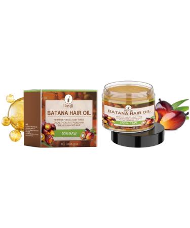 Natural Raw Batana Hair Oil Conditioner for Hair Growth Organic Unrefined Batana Hair Mask for Men & Women Scalp and Hair Oil Prevent Hair Fall Moisturize Scalp Restore Dry Damanged Hair 4.23FL. OZ