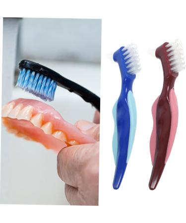 Minkissy 4-Piece Travel Toothbrush Set for Seniors | Portable Prosthesis Brushes - Perfect for On-the-Go Care - Buy Online on GoSupps.com