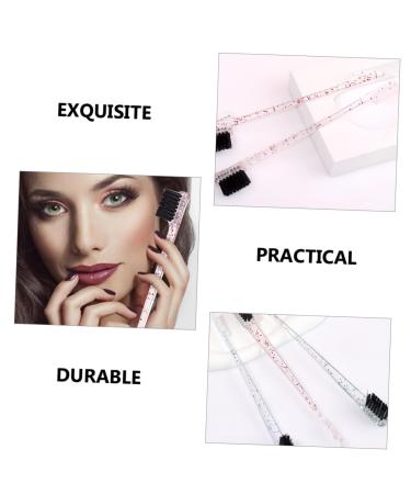 FRCOLOR 24 Pcs Double Ended Eyebrow Brush Set - Eyebrow Grooming Comb & Spoolie - Portable Dual Cosmetic Bag Included - Perfect for International Shipping - Buy Online on GoSupps.com