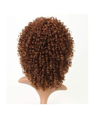 Buy BGHJUE Brown Curly Synthetic Wig - Short Gray Pixie Cut for Women | Human Hair Blend - International Shipping Available - Buy Online on GoSupps.com
