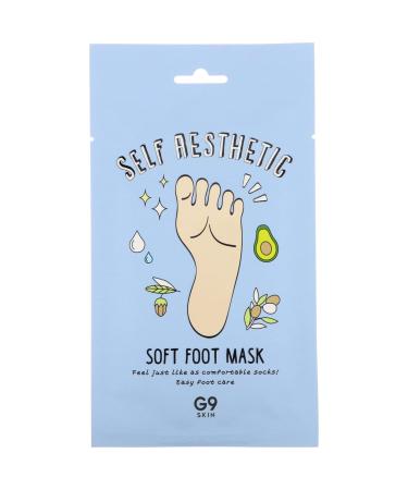 G9skin Self Aesthetic Soft Foot Mask 5 Masks 0.40 fl oz (12 ml)