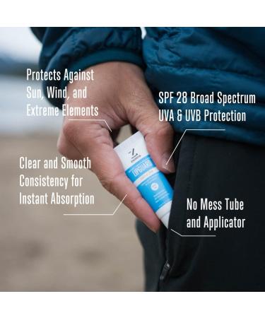 Zealios LipGuard SPF 28 Lip Balm with Broad Spectrum UVA/UVB Protection - Coconut & Jojoba Oils - Paraben-Free Formula - Lip Repair & Sunscreen for Sensitive Skin - Includes Lip Applicator - Buy Online on GoSupps.com
