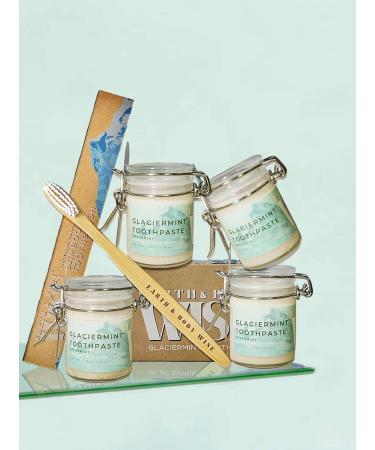 GlacierMint Toothpaste - All Natural Plastic Free Paraben Free Sulfate Free Non-Toxic Toothpaste Peppermint 2.8 Ounce (Pack of 1) - Buy Online on GoSupps.com