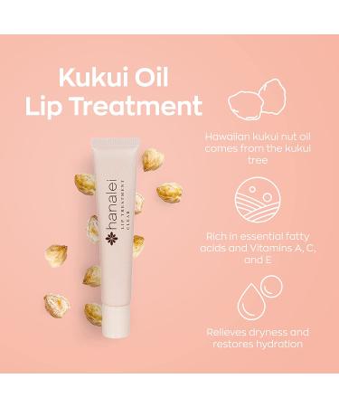 Hanalei Lip Treatment with Kukui Oil, Shea Butter, Grapeseed Oil - Cruelty-Free & Paraben-Free Lip Balm Made in USA - Clear, Full Size - 0.53oz - Buy Online on GoSupps.com