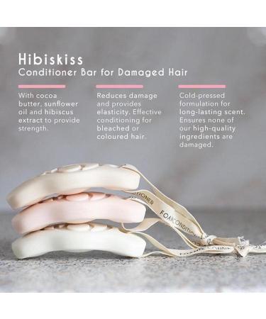 Buy Foamie Conditioner Bar Hibiskiss 80G - Eco-Friendly Moisturizing Hair Care for All Hair Types | International Shipping Available - Buy Online on GoSupps.com