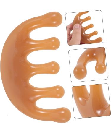 Coolhiya Broad Tooth Massage Comb - Scalp & Head Relaxation | Acupuncture & Scratching | 10x6.3cm - Buy Online on GoSupps.com
