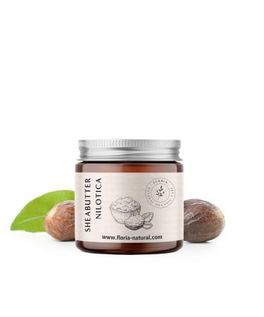 Shea butter organic from Nilotica trees I organic shea butter for gentle 100% natural premium care |For radiant skin and shiny hair i shea butter organic for cosmetics 100 g (1 Pack)
