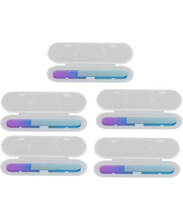 Glass Fingernail Files Set with Double Sided Physical Polishing Safe & Efficient Manicure Easy to Clean Perfect for Home Nail Salon - Buy Online on GoSupps.com