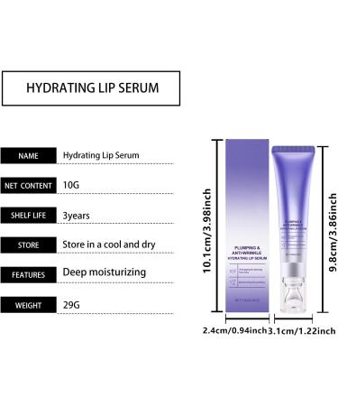 Hengxuan Plumping & Hydrating Lip Serum Nourishing & Moisturizing Formula for Fuller Softer Lips AntiWrinkle & Fine Lines Reduction Gentle Care for Sensitive Lip Skin 4 - Buy Online on GoSupps.com