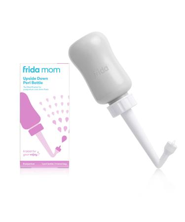 Frida Mom Upside Down Peri Bottle for Postpartum Care | The Original Fridababy MomWasher for Perineal Recovery and Cleansing After Birth. Color:Gray