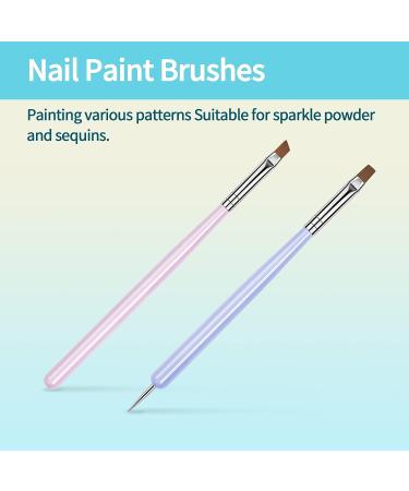 Ailisaail 7Pcs Nail Art Brush Set - Builder Gel Brush, Liner Brush, Dotting Pen, Dust Brush - Home & Salon Use - Multicolor - Buy Online on GoSupps.com
