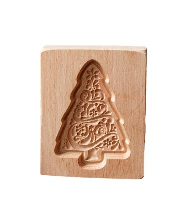 BCJMKDX Cookie molds. Wooden cookie molds cookies 3D wooden non-stick cookies animal flower snowflake Santa Claus dishwasher safe chocolate candies
