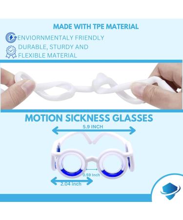 Anti-Motion Sickness Smart Glasses - Lightweight Nausea Relief for Travel, Gaming & Sports - No Lens Liquid Design - Suitable for Adults & Kids - Buy Online on GoSupps.com