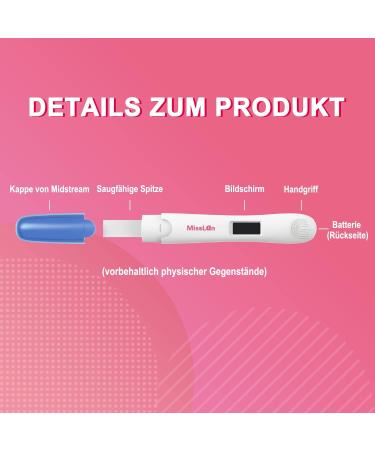 Misslan Digital Pregnancy Test X 1 - Early Detection with 25 miu/ml Sensitivity - Accurate & Fast Results - Buy Online on GoSupps.com