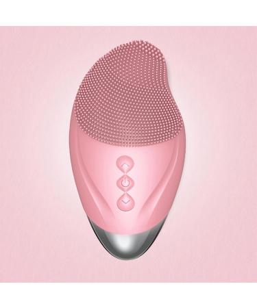 Fovolat Cleansing Facial Brush - Soft Silicone Face Scrubber | Rechargeable Vibrating Waterproof Simple Skin Care Tools For Deep Cleansing Exfoliation & Firming Pink (English) - Buy Online on GoSupps.com
