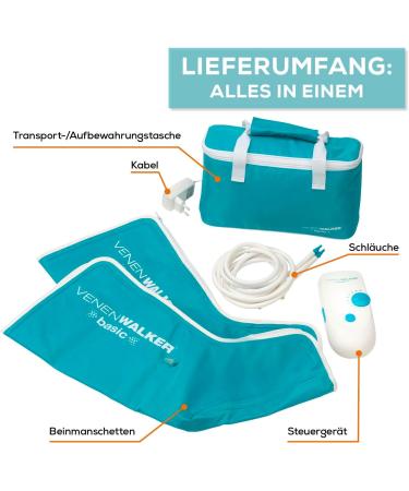 Venenwalker Basic Vein Therapy - Certified Medical Device for Vein Health | Effective Relief for Lipedema Lymphedema & Post-Sports Regeneration - Buy Online on GoSupps.com