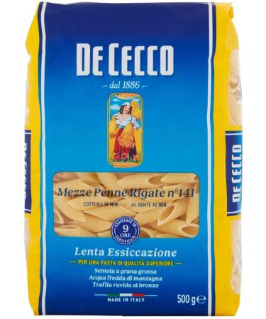 PASTA DE CECCO (141 Striped Half Pens (24 Conf 500 g))
