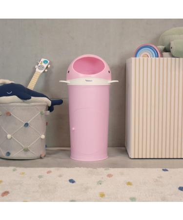 Kindsgut Windeleimer Wal Zartrosa | Odor-Tight Diaper Bin with Refill Film | Eco-Friendly Easy to Clean Beautiful Whale Design - Buy Online on GoSupps.com