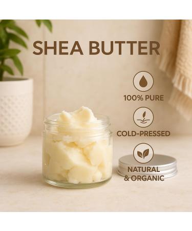GiDeli Shea butter 100 pure and unrefined natural shea butter for skin hair and DIY cosmetics 1000 g - Buy Online on GoSupps.com