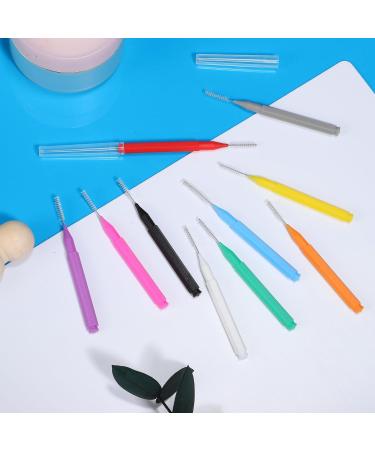 Ipetboom 100 Tooth Flap Head Brushes - Rustproof Interdental & Braces Care Accessories for Healthy Gums | Disposable Toothbrush for Brow Lamination - Buy Online on GoSupps.com