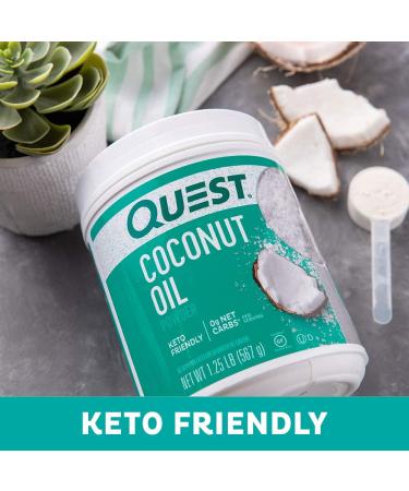 Quest Nutrition Coconut Oil Powder 1.25 lbs - Premium MCT Fuel for Health & Cooking - Buy Online on GoSupps.com
