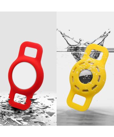 AirTag Silicone Case for Dog Collar - Adjustable Portable GPS Finder for Cats & Dogs - 2 Pack (Black) - International Shipping Available - Buy Online on GoSupps.com
