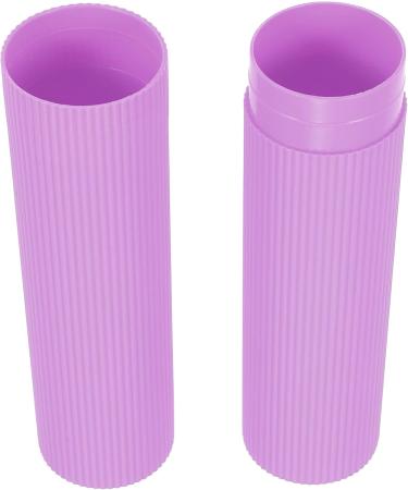 Buy VOCOSTE Vertical Stripe Toothbrush Case - Travel-Sized Plastic Holder for Business & Personal Use | Purple 7.87 x 1.18 - Buy Online on GoSupps.com