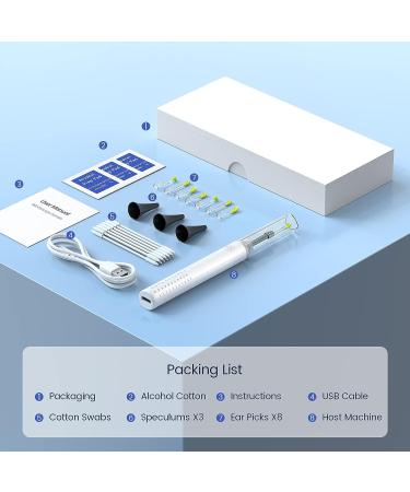 TomoGard Ear Wax Removal Kit | 1080P WiFi Wireless Ear Camera with 6 LED Lights | Compatible with iPhone iPad & Android | Reusable Tools - Buy Online on GoSupps.com