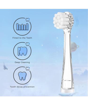 5 Replacement Brushes for SEAGO SG977/SGEK6/DT-K6/K3 - Children's Electric Toothbrush Accessories - Buy Online on GoSupps.com