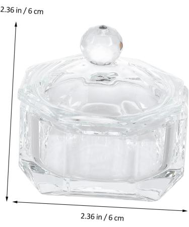 minkissy Nail Art Crystal Cup Candy Bowl Monomer Dish Crystal Liquid Nail Dish Manicure Mini Dappen Dish Nail Glitter Holder Acrylic Powder Holder Nail Powder Cup Dish Storage Box Glass 6X6cm Transparent - Buy Online on GoSupps.com