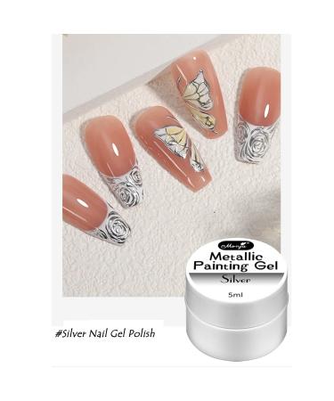 Metallic UV Gel Nail Polish Set - Golden, Silver, Rose Golden | 3D Nail Art Creative Elastic Paint | Soak Off, DIY Manicure Salon Varnish - Buy Online on GoSupps.com