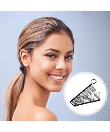 KALLORY 2pcs Vintage Stretch Banana Hair Clips | No Crease Hair Grip Styling Tool for Women - Black | 11.5X4.3X1CM - Buy Online on GoSupps.com