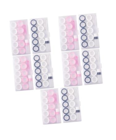Solustrie 10 sentences Storage box for colored contact lenses contact lens container Colored contact housing container for contact lenses travel contact case travel pp white showcase macaron