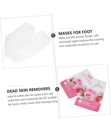 FRCOLOR 12 Pairs Footsticker Foot Mask Feet Nourishing Foot Masks Foot Dead Skin Masks Cracked Feet Dead Skin Remover Foot Peeling Covers Sandwich Container Sock Delicate Abs White - Buy Online on GoSupps.com