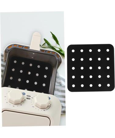 Alipis 1pc Air Fryer Pad Airfryer Air Fryers Round Baking Pan Reusable Kitchen Supply Placemat Food Grade 19X19X0.2cm Black - Buy Online on GoSupps.com