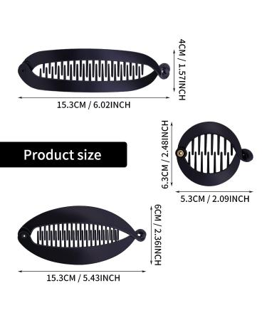 Sibba 9-Piece French Banana Clips and Fishtail Hair Comb Set - Multicolor Hair Styling Accessories for Women and Girls - Buy Online on GoSupps.com
