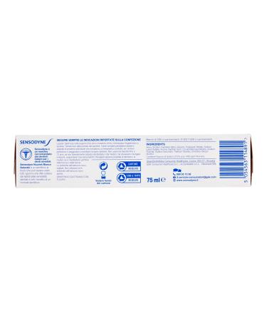 Buy Sensodyne Nourish Whitening Toothpaste for Sensitive Teeth - Active Nutrition & Daily Hygiene - 75 ml - Fast International Shipping - Buy Online on GoSupps.com