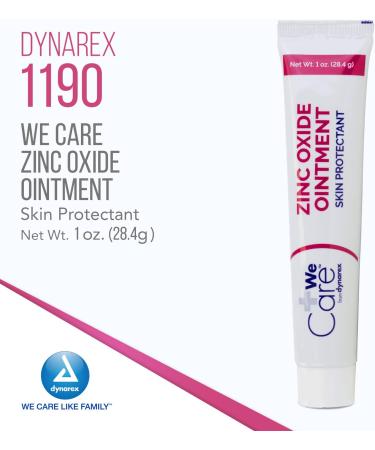 Dynarex Zinc Oxide Ointment 72-Pack 1 oz. Tubes - Skin Barrier Diaper Rash Relief - Buy Online on GoSupps.com