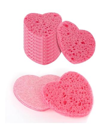 10 Count Compressed Facial Sponges 100% Natural Cellulose Sponge for Facial Cleansing Exfoliating Mask Makeup Removal Reusable Cosmetic Spa Sponges Face Washing Sponge Pads for Estheticians