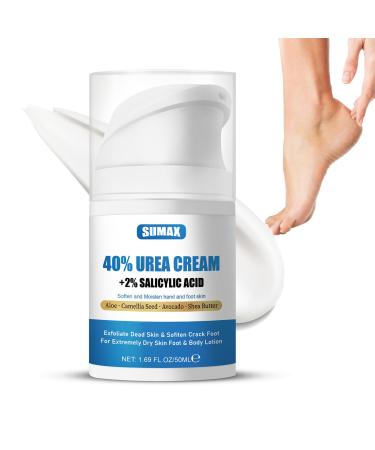 Urea Cream 40 Percent For Feet Press-On Urea Foot Cream Cracked Heel Repair Cream Foot Cream for Cracked Heels and Dry Skin Foot Cream for Foot And Body Care Foot Cream for Very Dry Feet