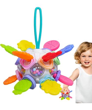 Bexdug Bite Toys | Kielzeug Rassel - Fun Toddler Rattles & Gripping Activities for 3+ Months - Perfect Gift for Boys & Girls - Round Pink C - Buy Online on GoSupps.com