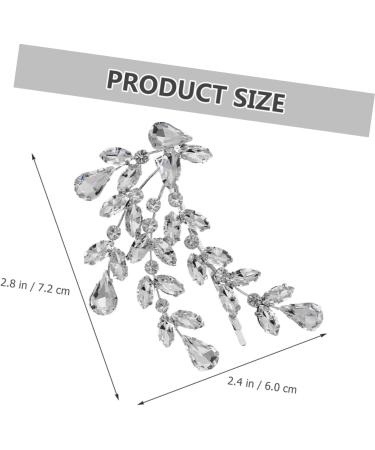 LALAFINA Rhinestone Hair Clip Hair Spring Clips Girls Hair Clips Hair Styling Accessories Crystal Hairpin Wedding Hair Pins Women Hair Accessories Ball Head Zinc Alloy Miss Dress - Buy Online on GoSupps.com