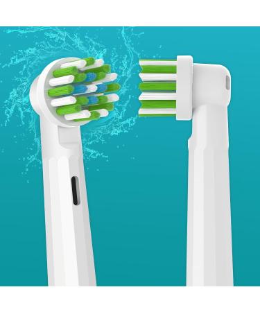 Toothbrush Replacement Heads for Oral-B Braun Pro 1000 - Medium Soft Bristles 8-Pack | International Shipping Available - Buy Online on GoSupps.com