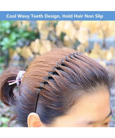 bodbop XINGZHE Metal Hair Bands 2 PCS Black - Unisex Sports Headband with Elastic Non Slip Design - Buy Online on GoSupps.com