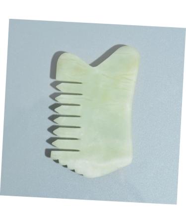 Plafope Jade Massage Comb - Enhance Hair & Scalp with Gua Sha Tool | International Shipping Available - Buy Online on GoSupps.com
