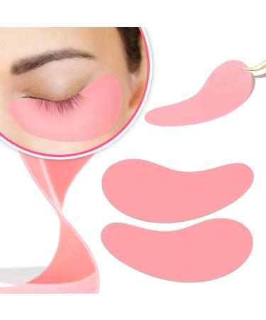 LLBA Reusable Eye Pads Silicone Under Eye Patches Lash Lift Cover Eyelash Extension | Soft Pads for Sensitive Skin during Eyelash Perm Lamination & Lash Extensions Remover (Style 3 Pink) Style 3 Pink
