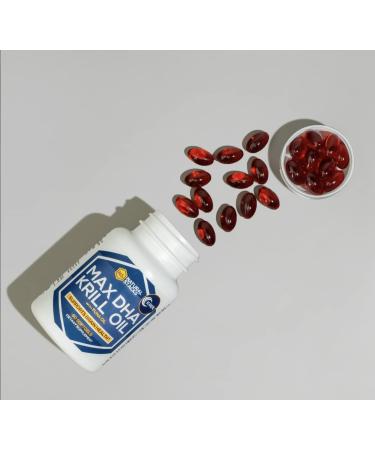 Antarctic Krill Oil Supplement - DHA EPA Omega 3 Supplement with Antioxidant Astaxanthin - Omega 3 Fish Oil to Support Brain Heart & Joint Health - 60 Krill Oil SoftGels 60 Count (Pack of 1) Krill oil - Buy Online on GoSupps.com
