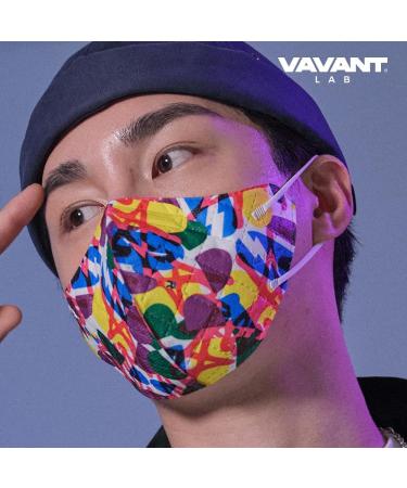 VAVANT Fashion Mask - Breathable & Stylish with Comfortable Nose Pad & Ear Straps | SAKUN Art Collaboration - Shop Internationally - Buy Online on GoSupps.com
